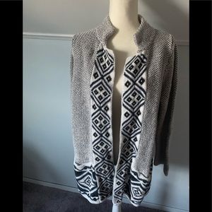 Grey medium cardigan sweater